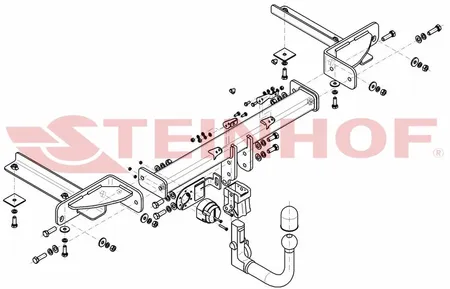 Фаркоп Steinhof для Opel Astra J GTC 2010-2016 Арт.O-104 O-104 в Воронеж