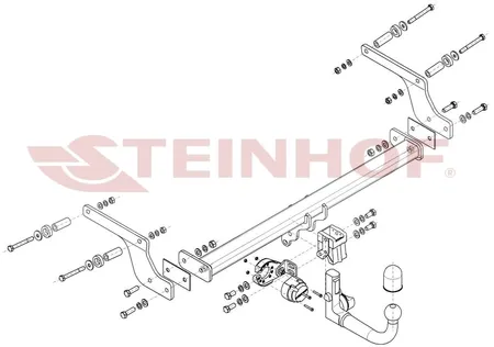 Фаркоп Steinhof для Renault Duster 2021-2022 Арт. D-017 D-017 в Воронеж
