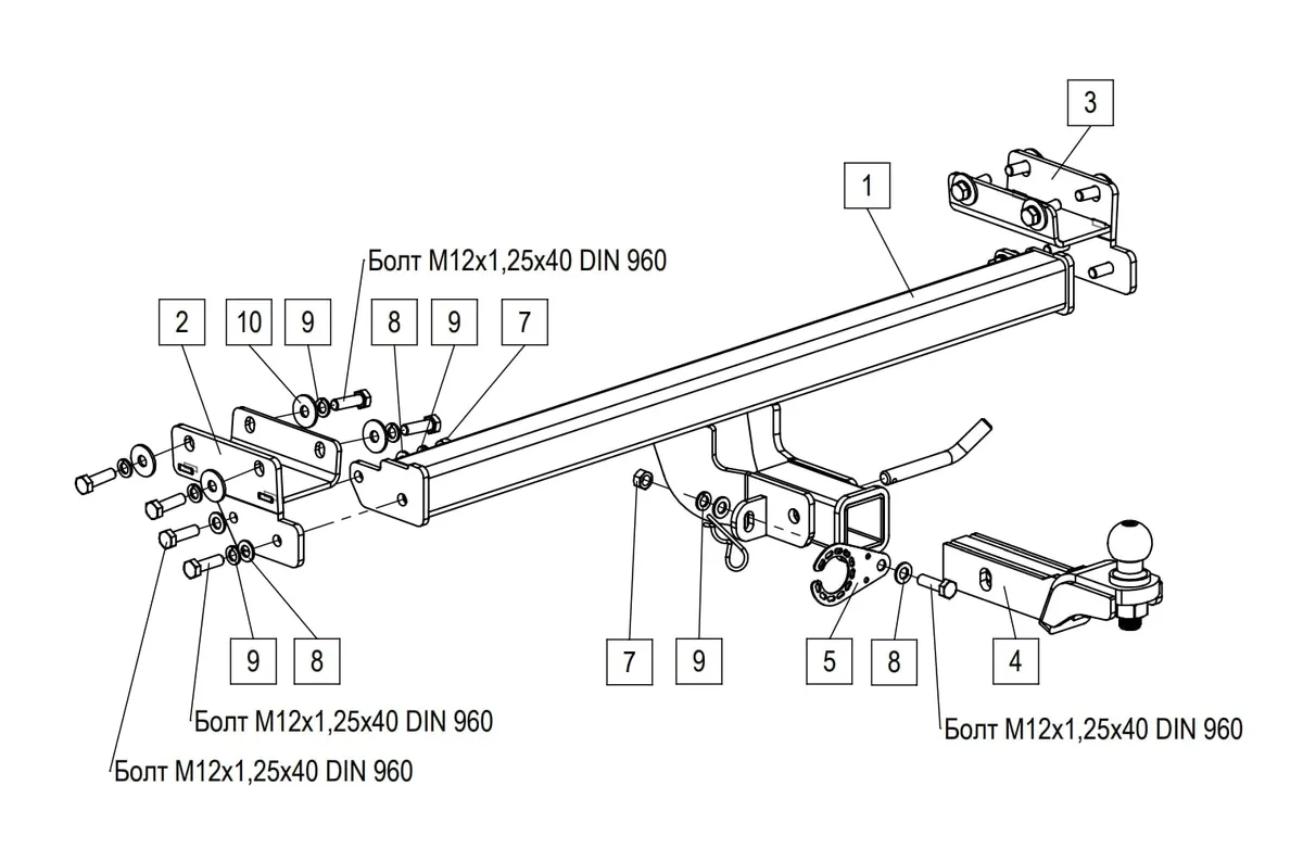 Фаркоп TowRus для Tenet T4L 2026- 269086 в Воронеж