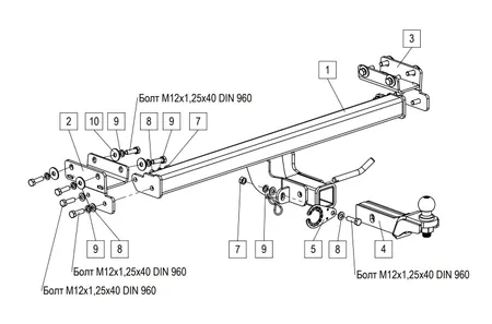 Фаркоп TowRus для Tenet T4L 2026- 269086 в Воронеж