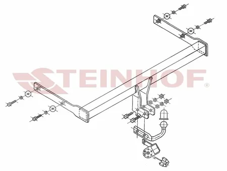 Фаркоп Steinhof для Skoda Octavia 2004-2013 S-341 в Воронеж