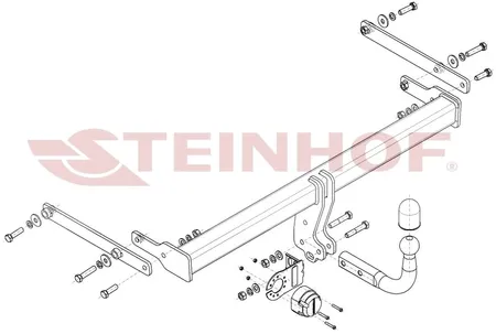 Фаркоп Steinhof для Mazda 3 (седан) 2019- Арт. M-061 M-061 в Воронеж