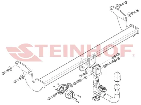 Фаркоп Steinhof для Lexus RX 2022- Арт. L-176 L-176 в Воронеж