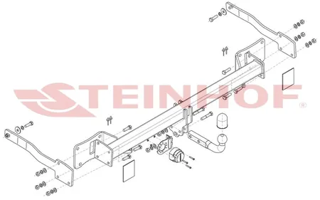 Фаркоп Steinhof для Volkswagen Transporter T7 2024- F-321 в Воронеж