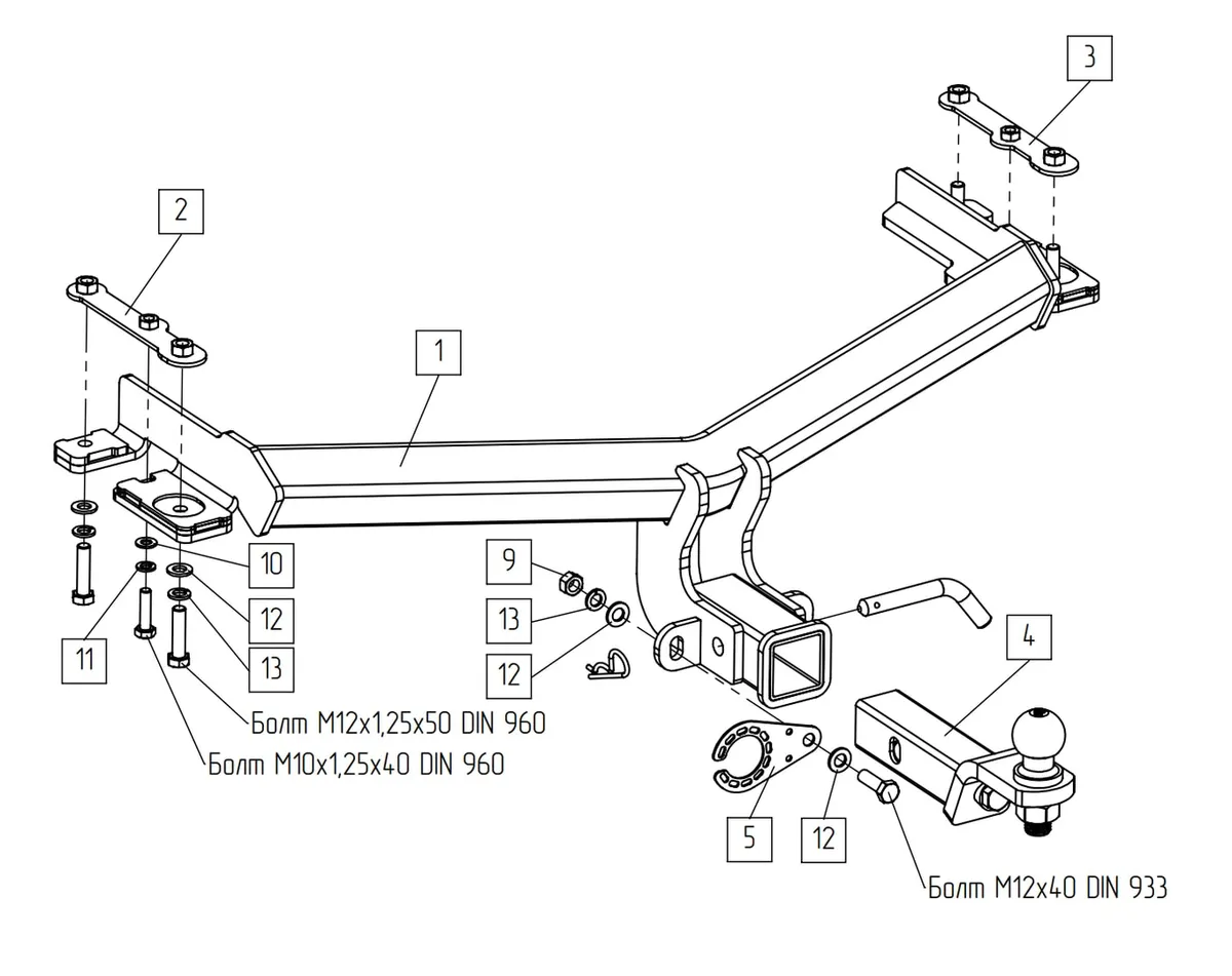 Фаркоп TowRus для GAC GS4 2024- Арт. 299415 299415 в Воронеж Фаркоп TowRus для GAC GS4 2024- Арт. 299415 299415 в Воронеж