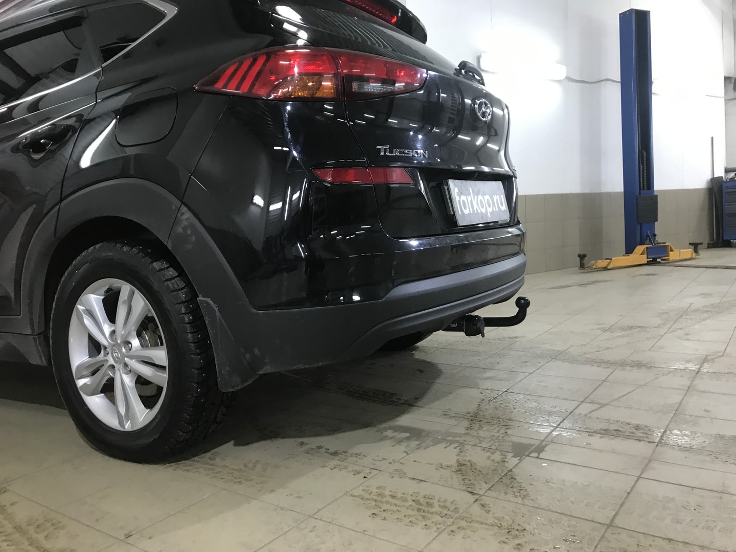 Установили фаркоп Лидер Плюс для Hyundai Tucson 2018 г.