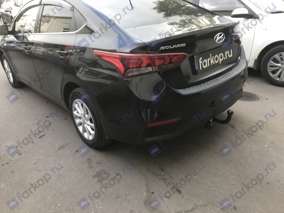 Установили фаркоп Лидер Плюс для Hyundai Solaris 2017 г.в. Установили фаркоп Лидер Плюс для Hyundai Solaris 2017 г.в.