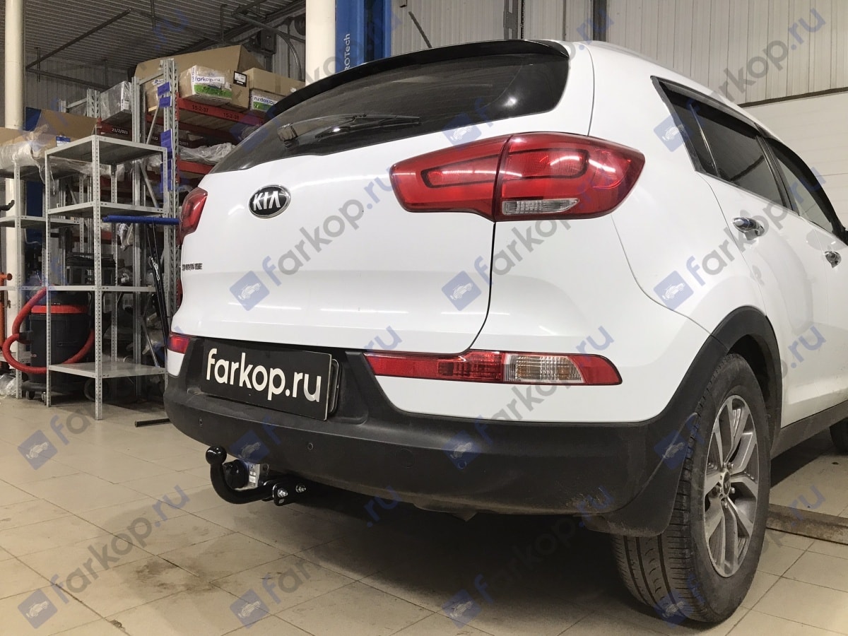 Установили фаркоп Лидер Плюс для Kia Sportage 2014 г.в. Установили фаркоп Лидер Плюс для Kia Sportage 2014 г.в.