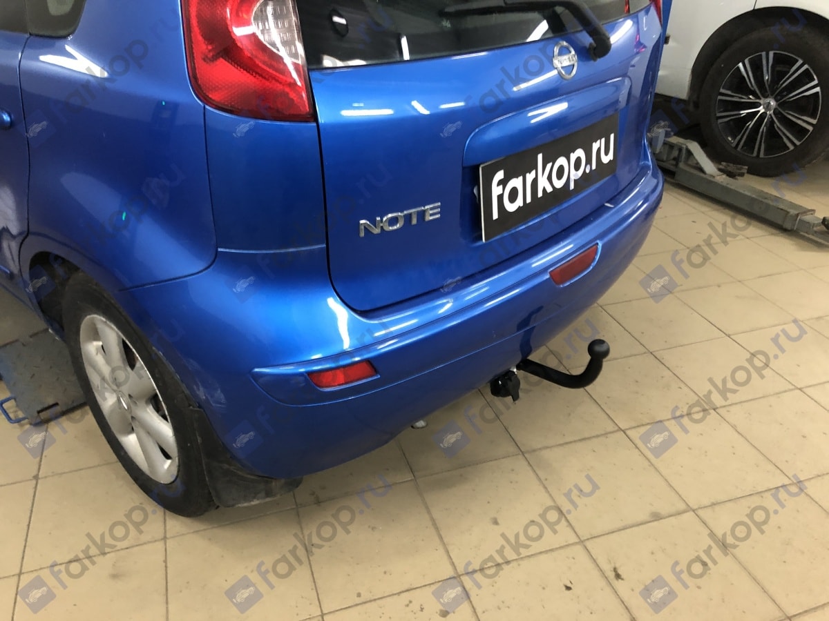 Установили фаркоп Лидер Плюс для Nissan Note 2007 г.в.