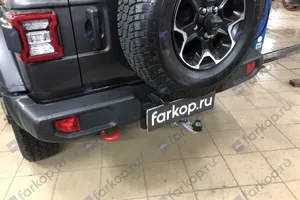 Установили фаркоп Galia для Jeep Wrangler 2020 г.в.