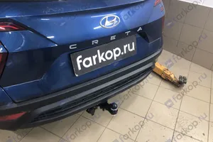 Установили фаркоп TowRus для Hyundai Creta 2021 г.в.