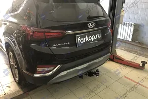 Установили фаркоп TowRus для Hyundai Santa Fe 2019 г.в.