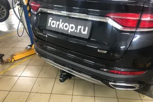 Установили фаркоп TowRus для Geely Tugella 2022 г.в.